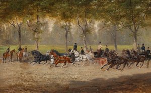 Corrida de carruagens (no Vienna Prater)
